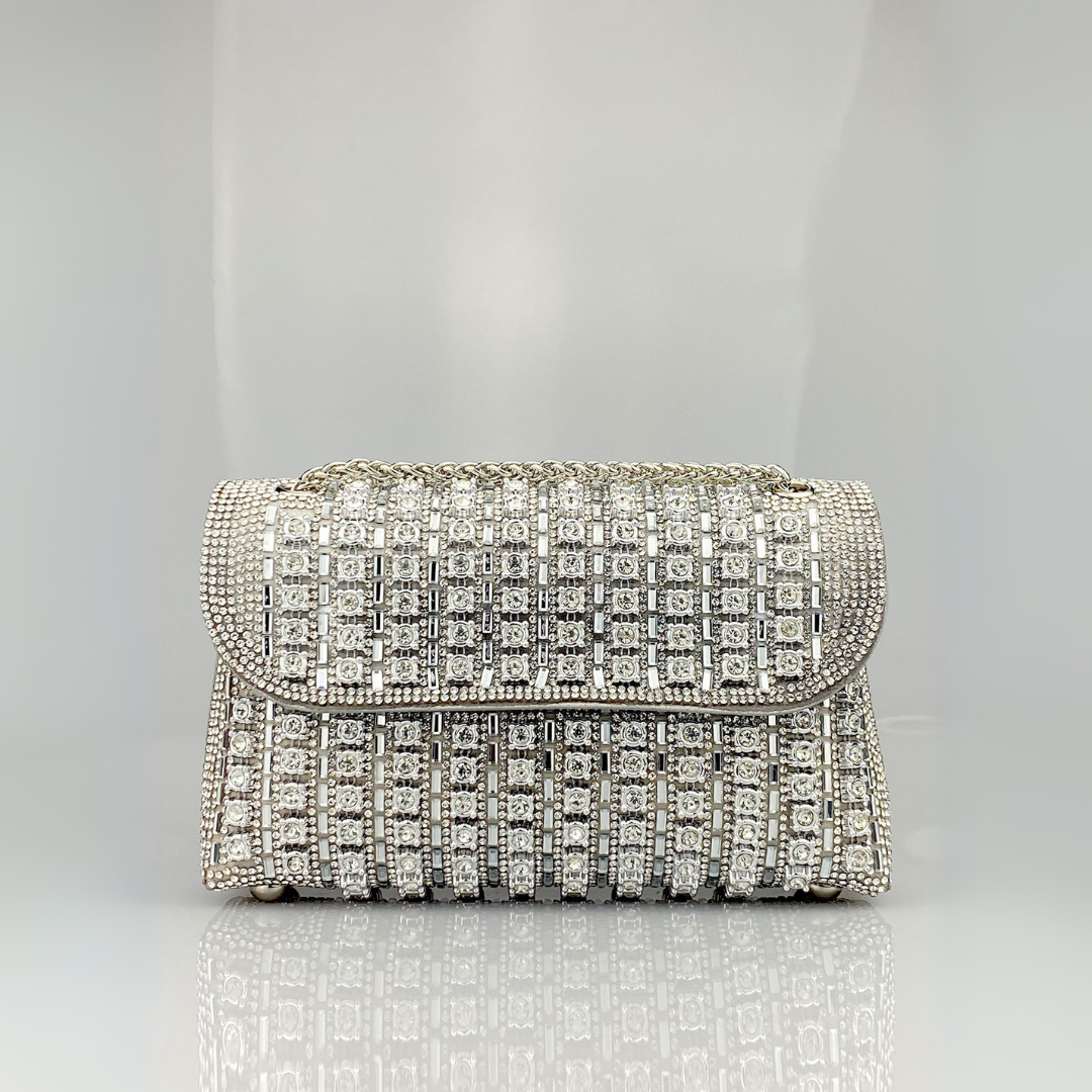 Lavera Shoulder Bag | Colored Diamond Quilting, Chain Strap 3