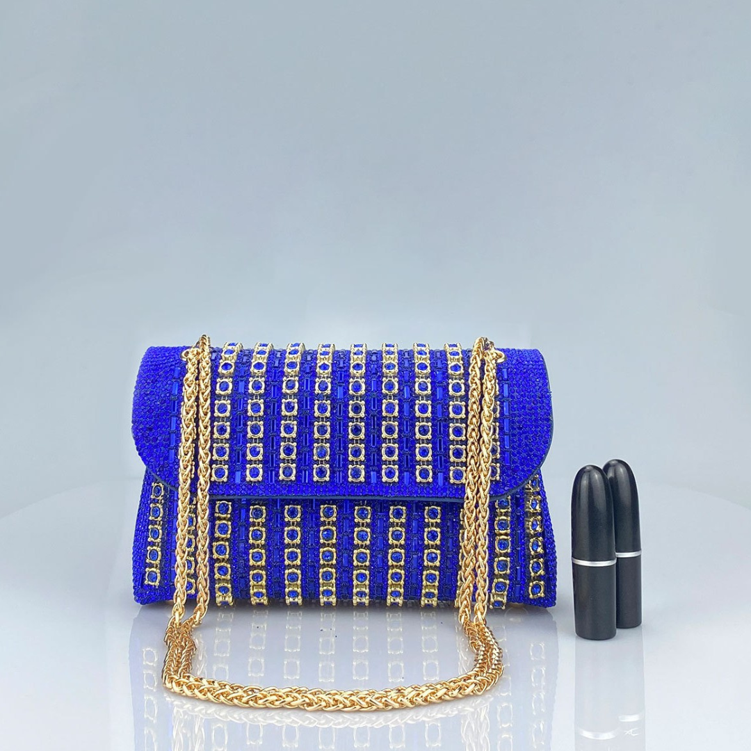 Lavera Shoulder Bag | Colored Diamond Quilting, Chain Strap 6