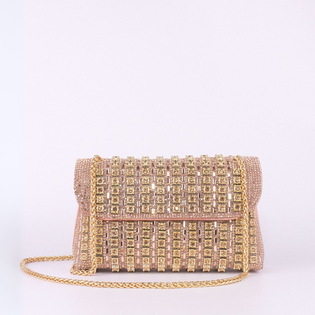 Lavera Shoulder Bag | Colored Diamond Quilting, Chain Strap 8