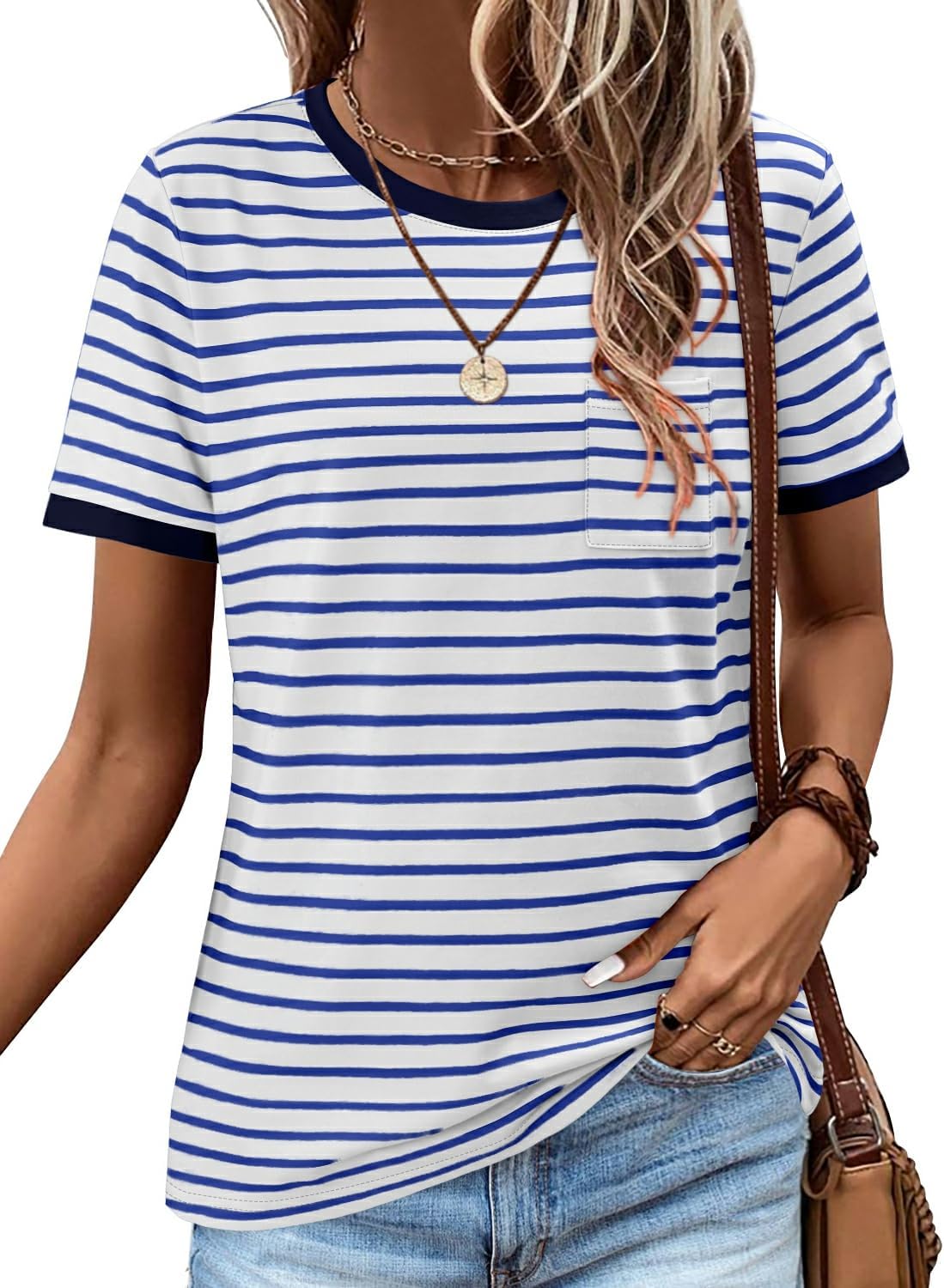 Sofia Women's T Shirt | Lightweight Oversized Casual Top with 3/4 Sleeves 1