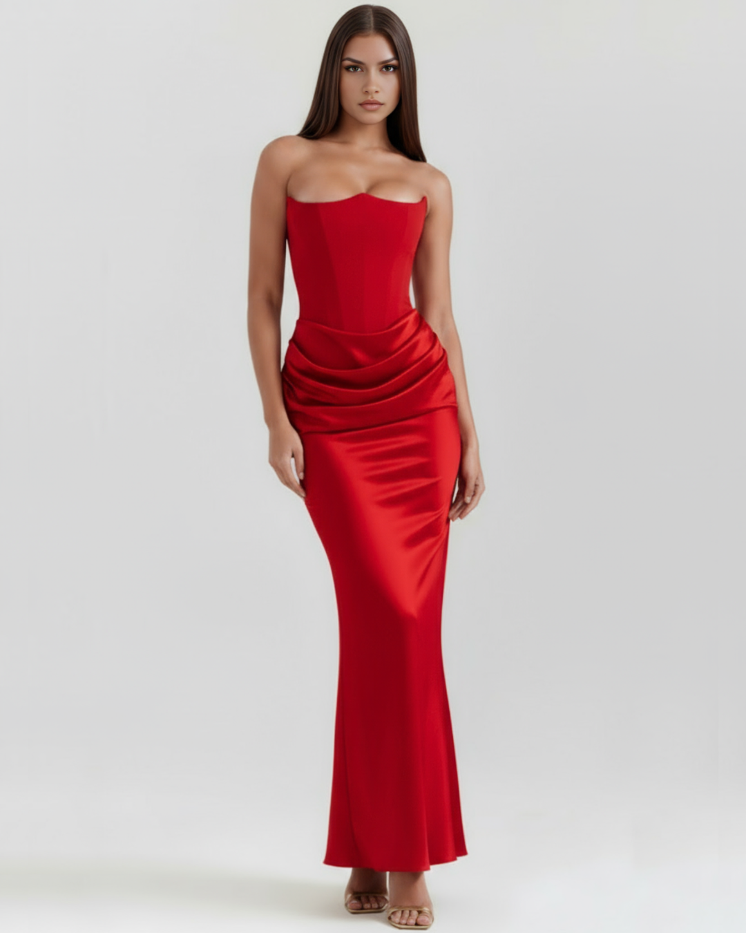 Rosa Women's Dress | Corset-Style, Stretch Crepe Cocktail Dress