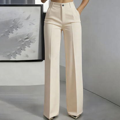 Wina Women's Trousers | High-Waisted, Tailored Polyester 4