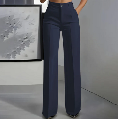 Wina Women's Trousers | High-Waisted, Tailored Polyester 5